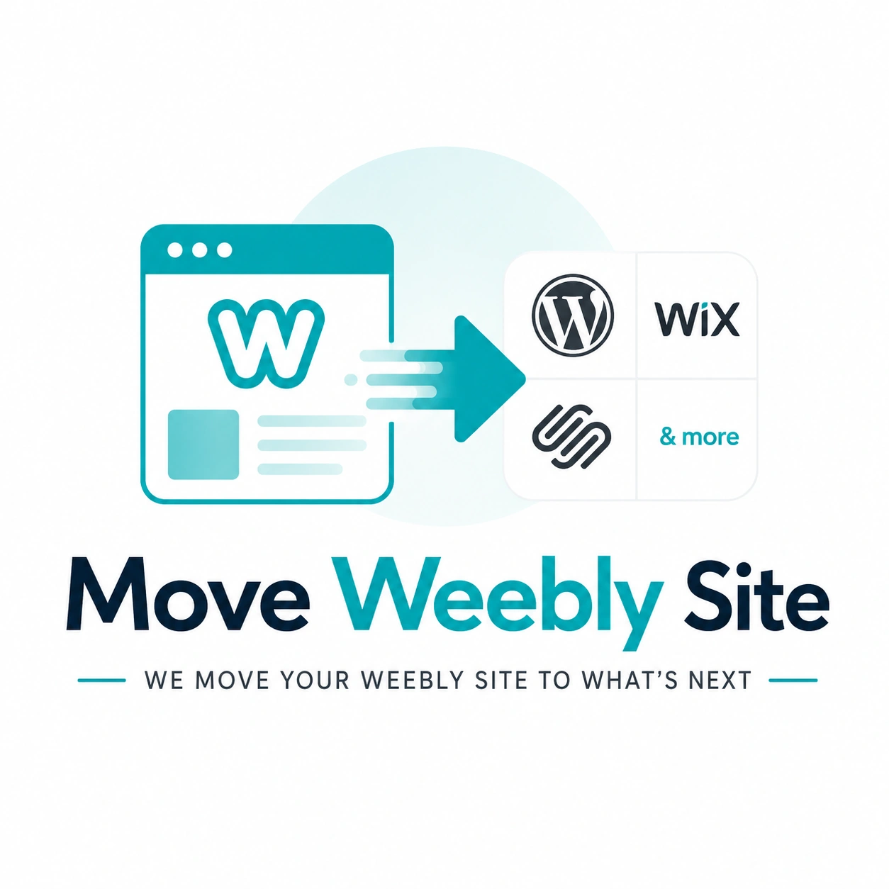 Moving a Weebly website to Wix, Squarespace, WordPress, Shopify, and other platforms