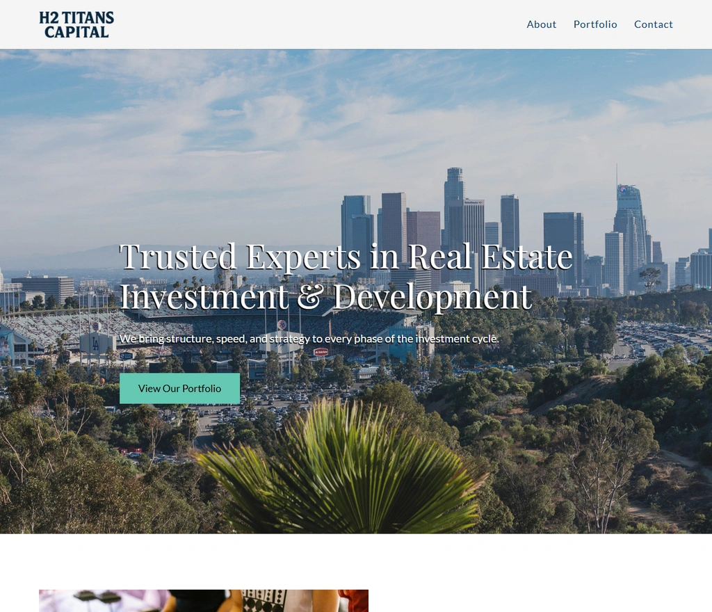 Migrated website example for H2 Titans