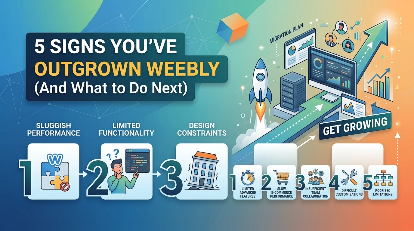 5 signs that you have outgrown the Weebly website builder platform and what to do next