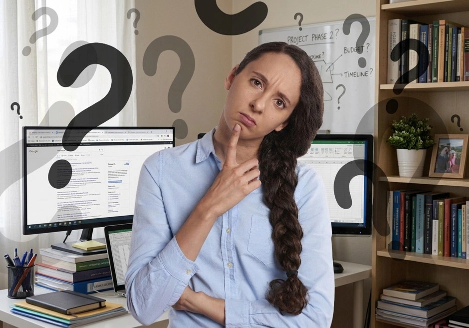 A woman asking the questions - when is the right time to migrate your website from Weebly?