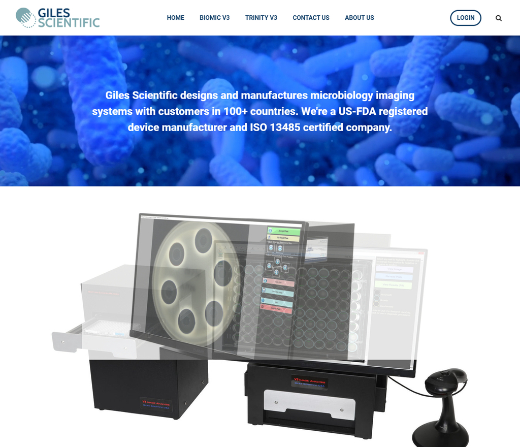 Biomic website made with Weebly